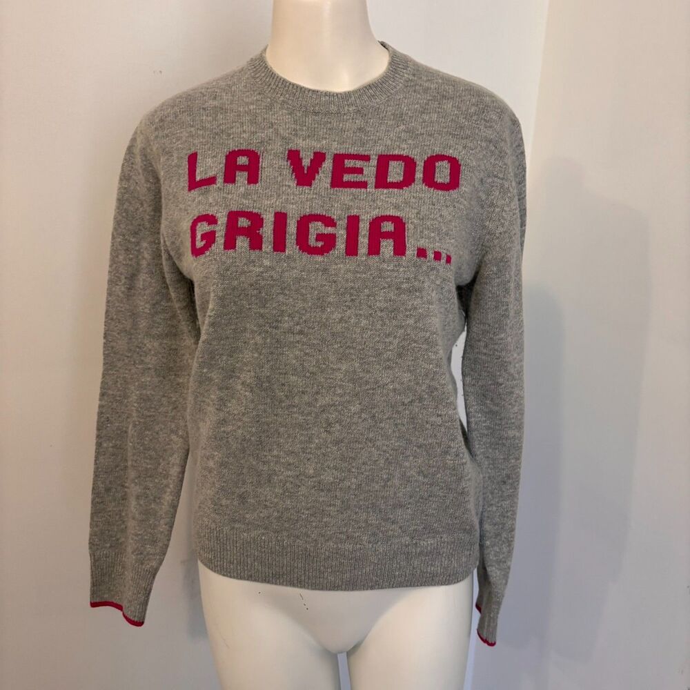 MC2 St. Barth Apres Ski Collection La Vedo Grigia XS Alpaca Colorful Sweater